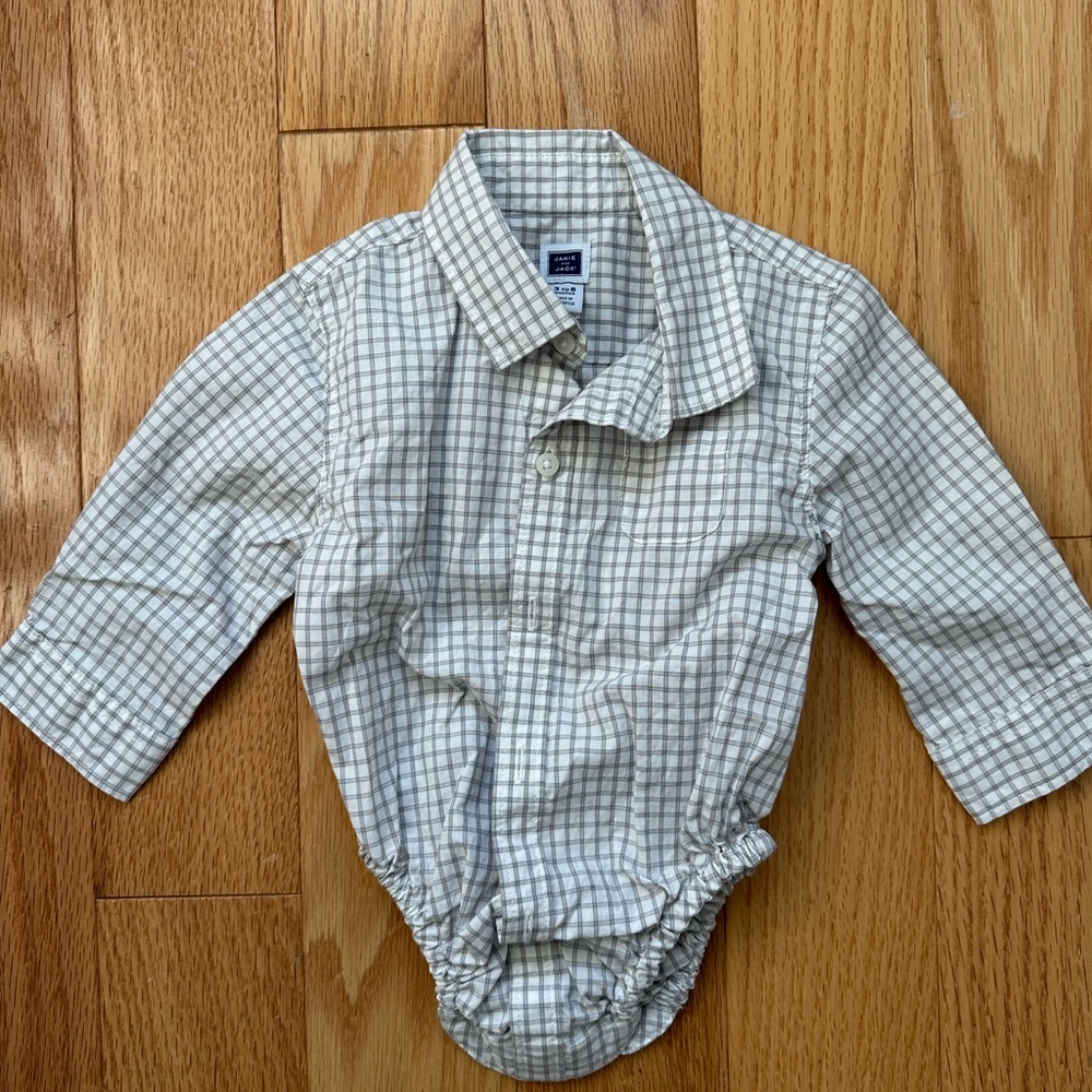 Janie and Jack Plaid Bodysuit